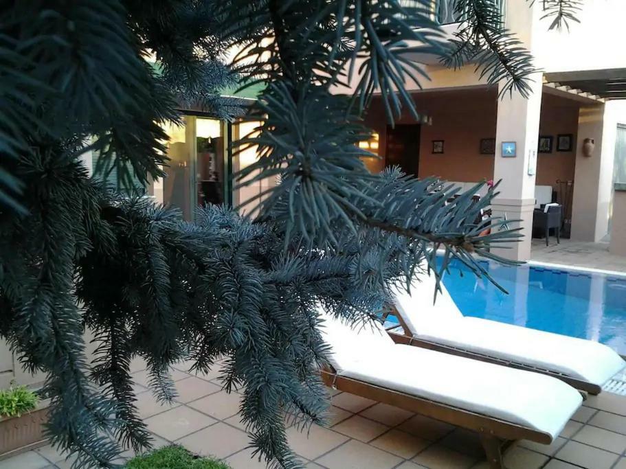 4-Seasons Pool Villa Near Meteora Tríkala Eksteriør bilde