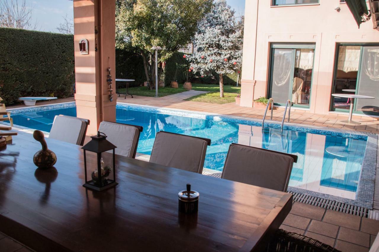 4-Seasons Pool Villa Near Meteora Tríkala Eksteriør bilde