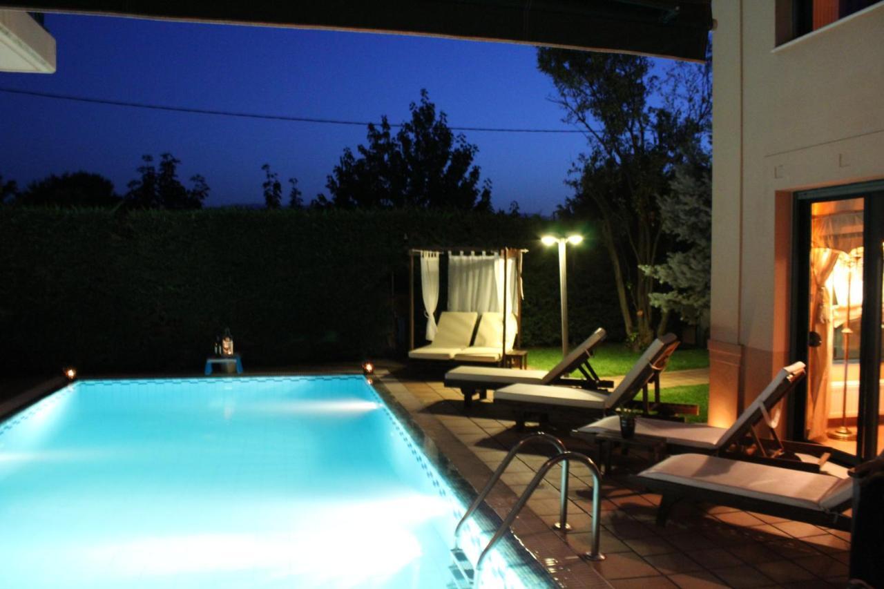 4-Seasons Pool Villa Near Meteora Tríkala Eksteriør bilde